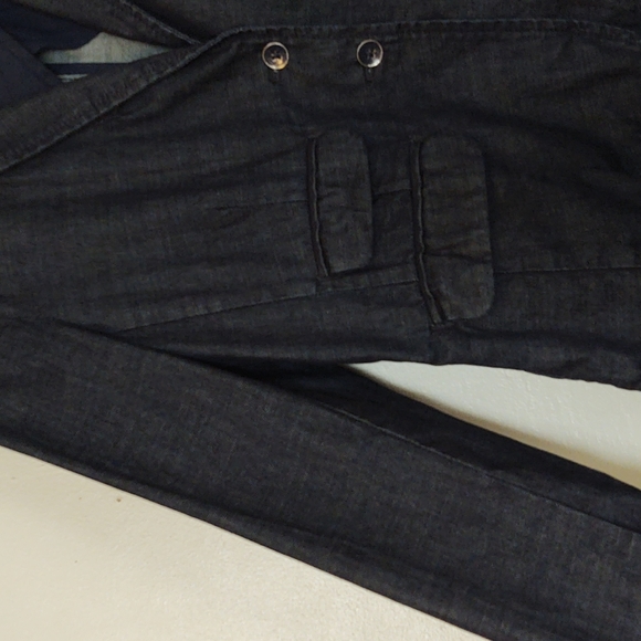 Anthro Pilcro and the Letterpress Dark Denim Blazer sz Med women - Picture 6 of 12